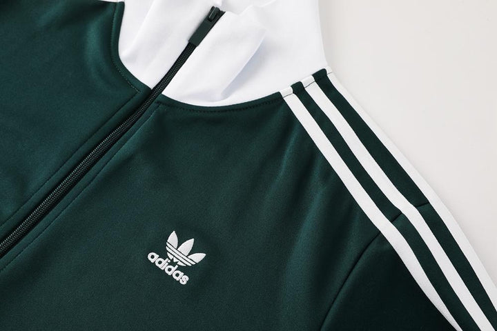 Conjunto Adidas Originals - Verde Escuro/Branco