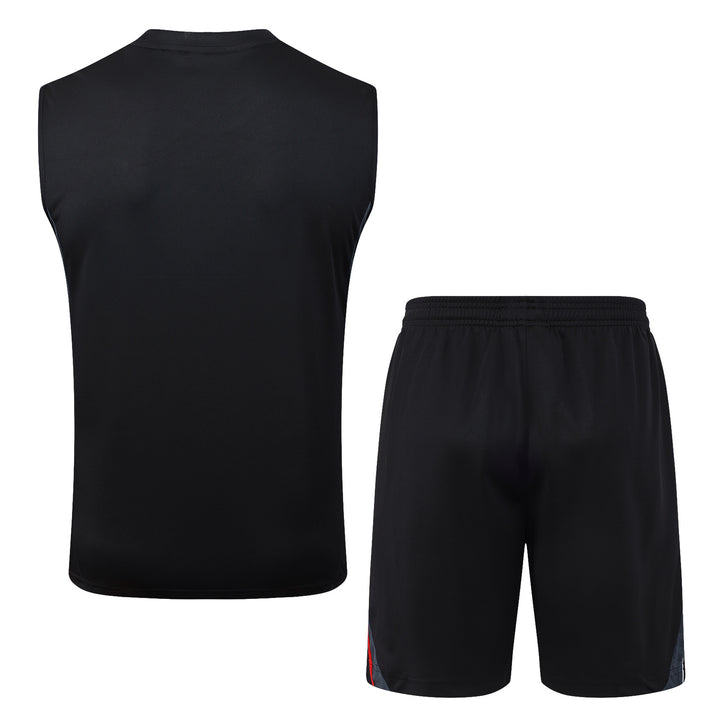 Kit Regata Ajax 25/26 - Preto/Cinza Escuro/Vermelho
