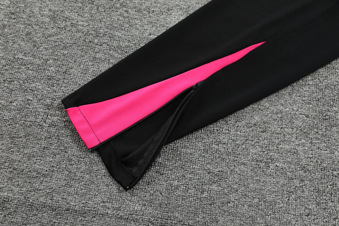 Conjunto Chelsea 2024/25 Preto/Rosa - Capuz