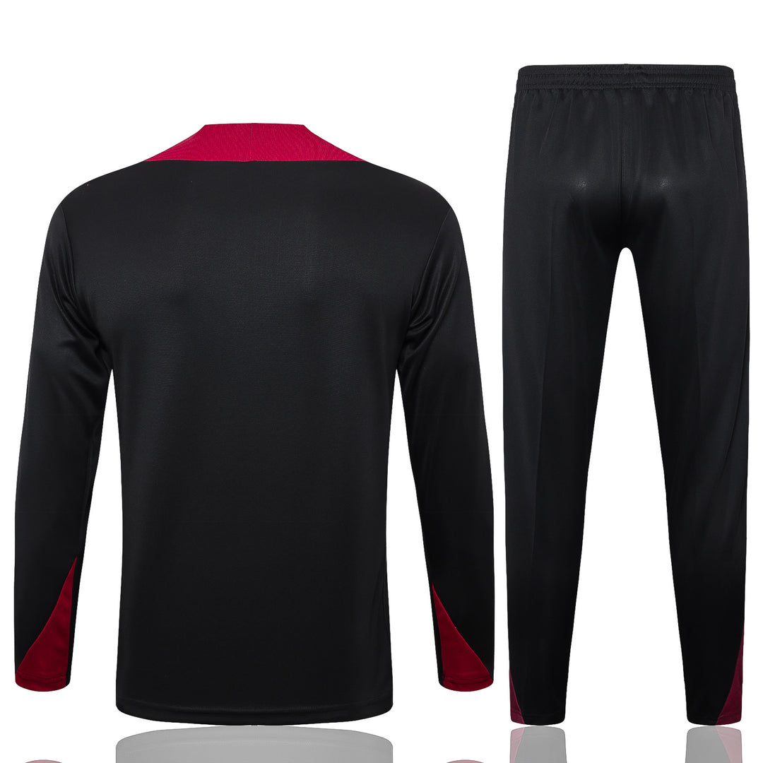 Conjunto Treino PSG 24/25 - Preto/Marsala