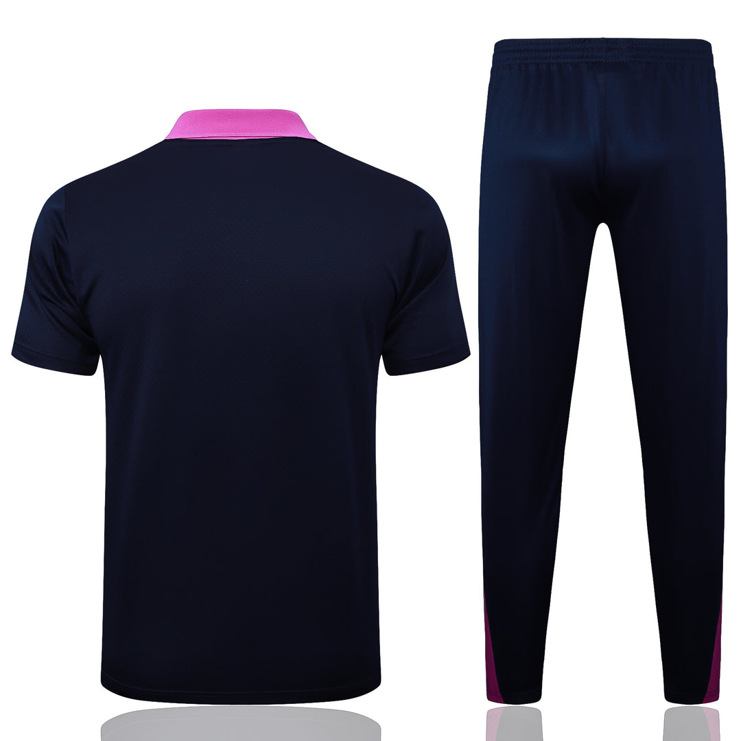 Kit Polo Barcelona 25/26 - Azul Marinho