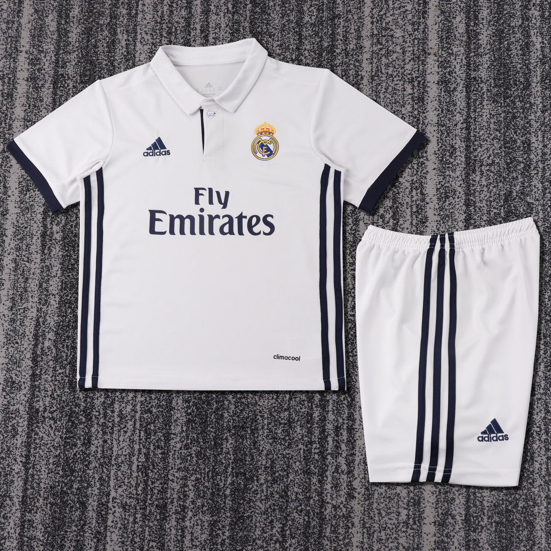 Camisa Retrô Real Madrid 2016/17 Home Infantil – Belt Sports
