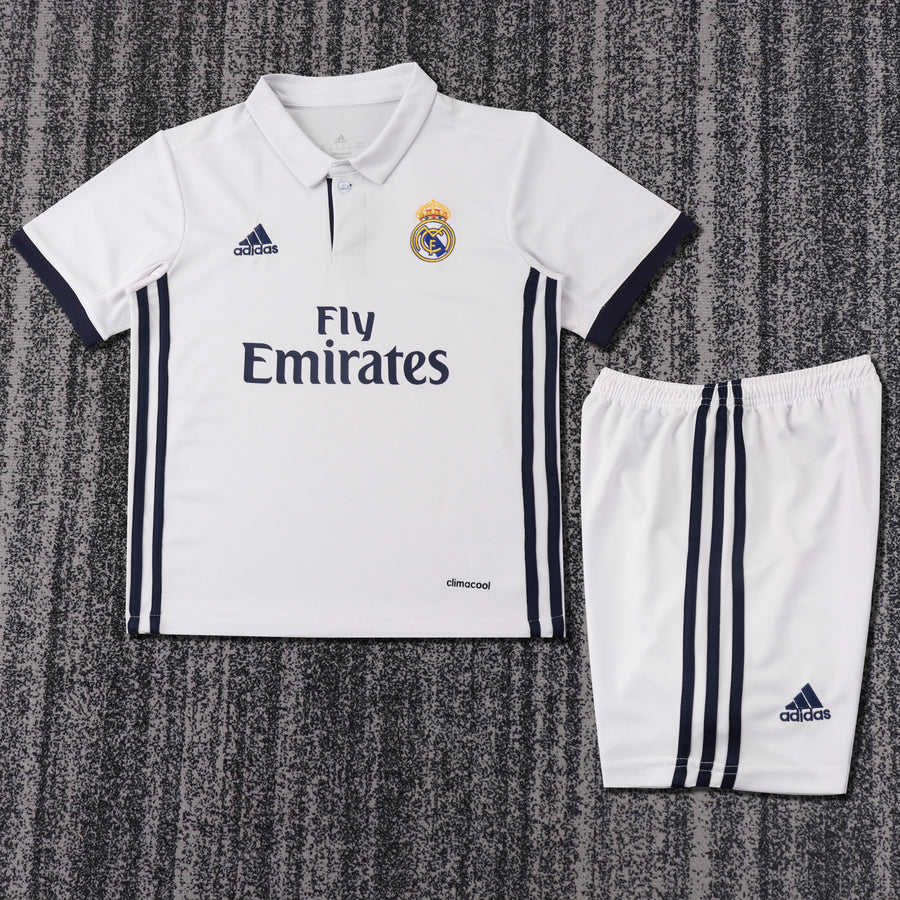 Camisa Retrô Real Madrid 2016/17 Home Infantil – Belt Sports