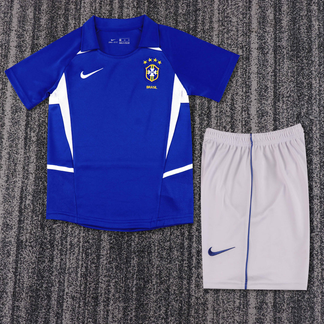 Camisa Retrô Brasil 2002 Away Infantil – Belt Sports
