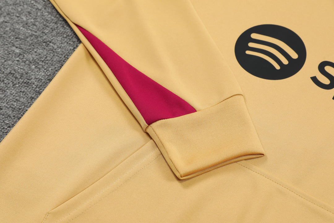 Conjunto Barcelona 2024/25 Bege - Capuz