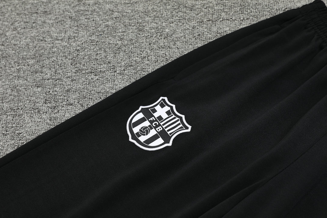 Conjunto Barcelona 2024/25 Preto II - Capuz