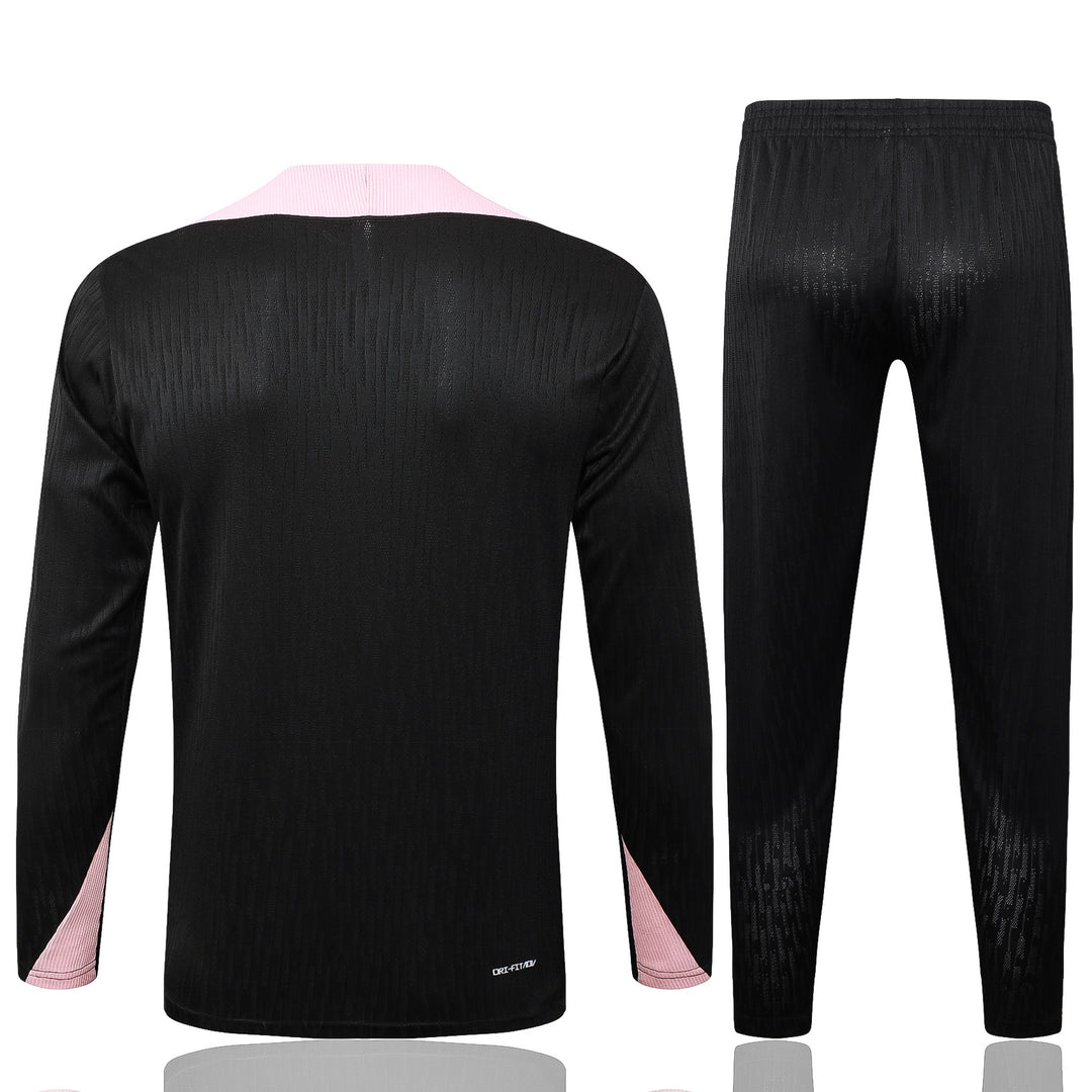 Conjunto Treino PSG 24/25 - Preto/Rosa Claro