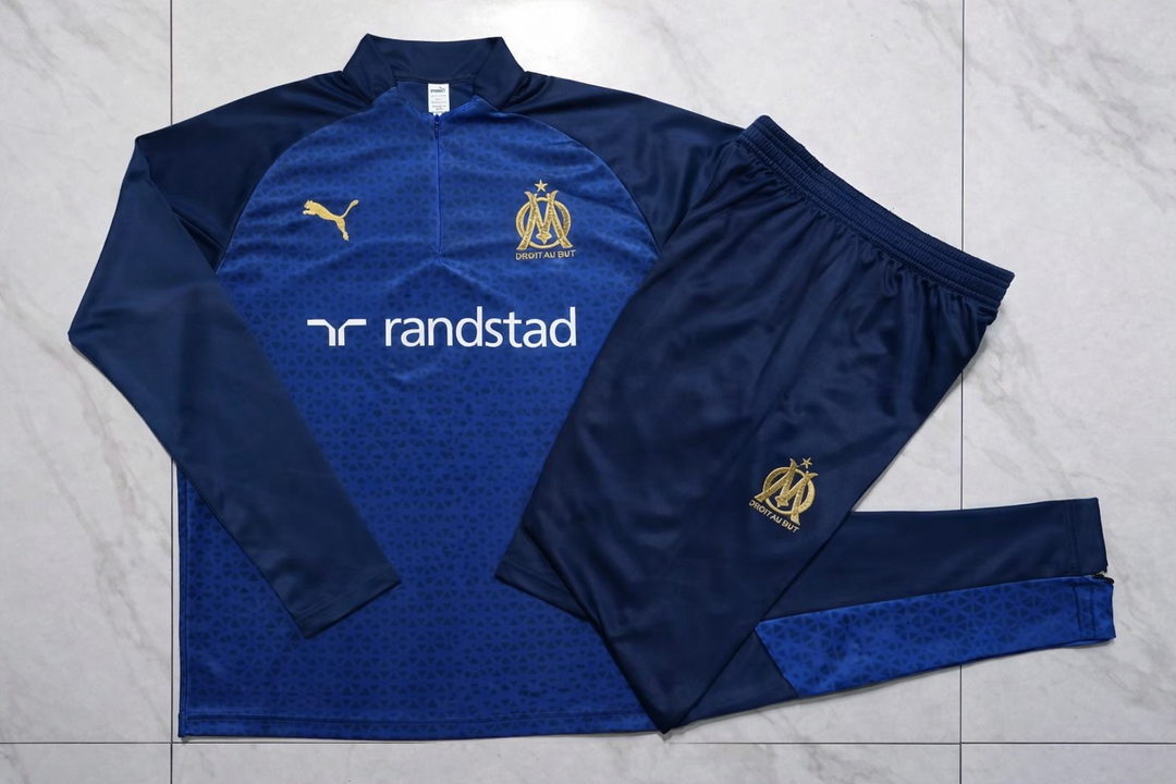 Conjunto Treino Olympique de Marseille 23/24 - Azul