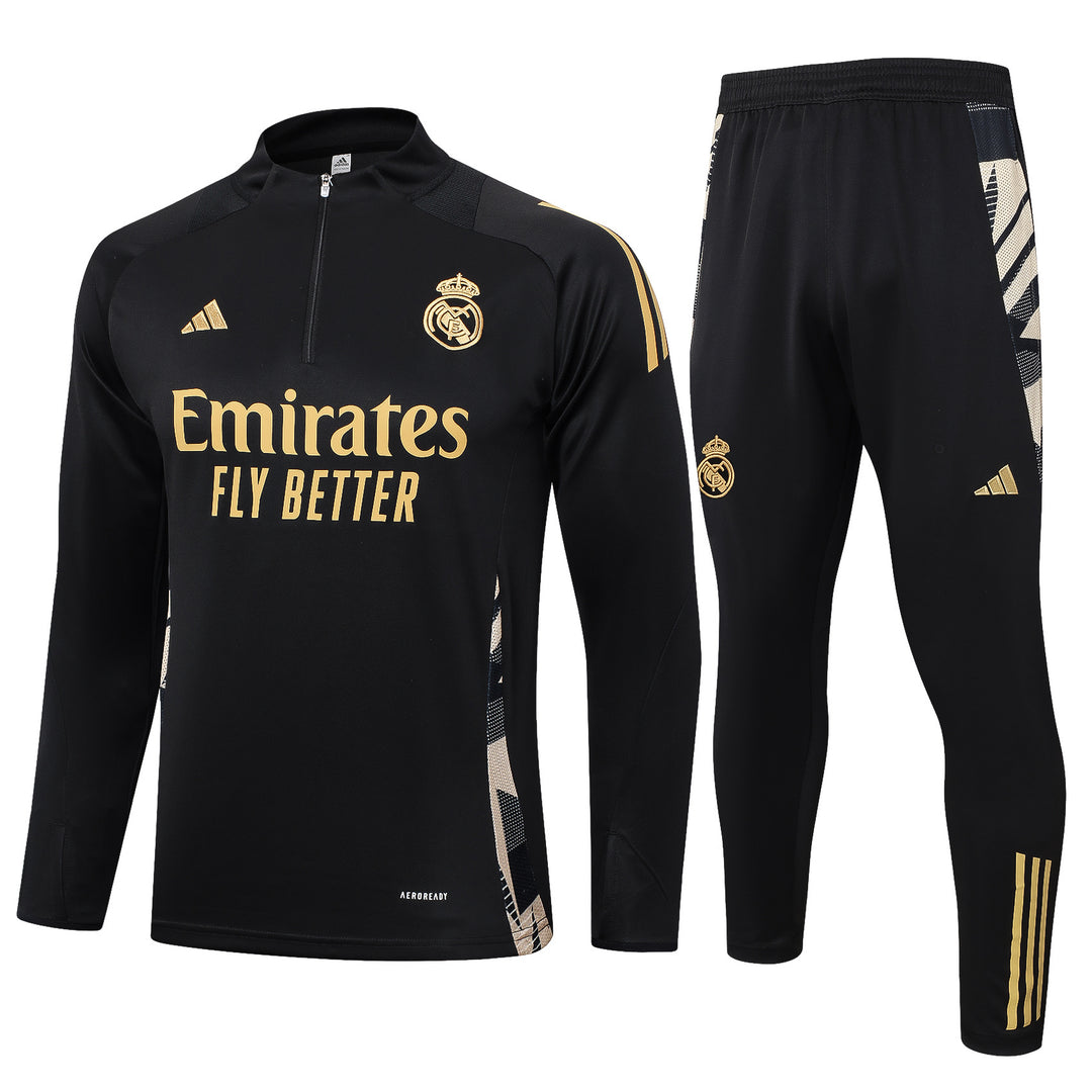 Conjunto Treino Barcelona 24/25 - Preto/Bege