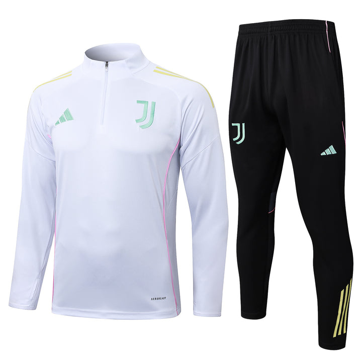 Conjunto Treino Juventus 25/26 - Branco/Preto