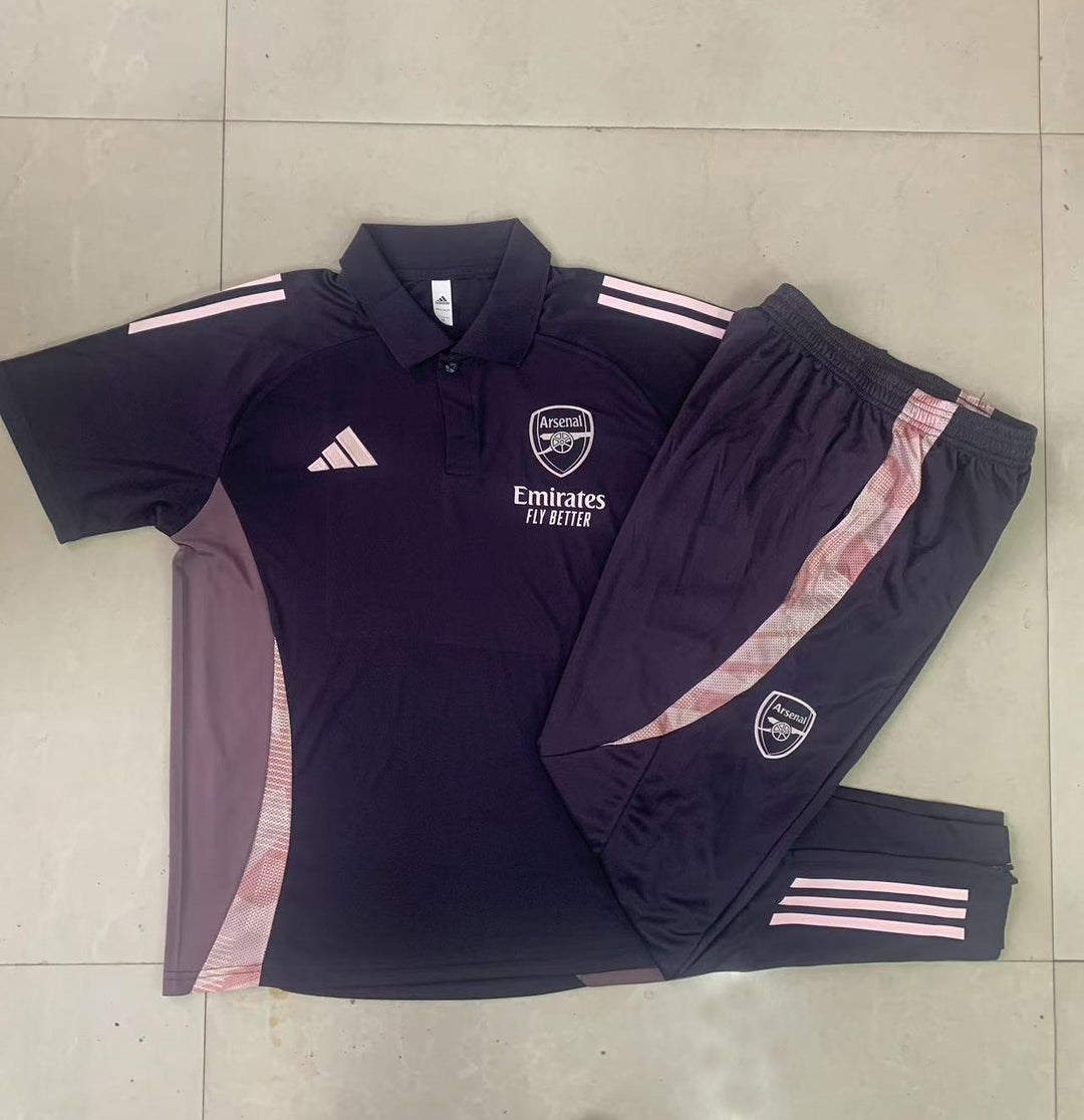 Kit Polo Arsenal 24/25 - Preto