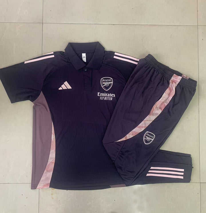 Kit Polo Arsenal 24/25 - Preto