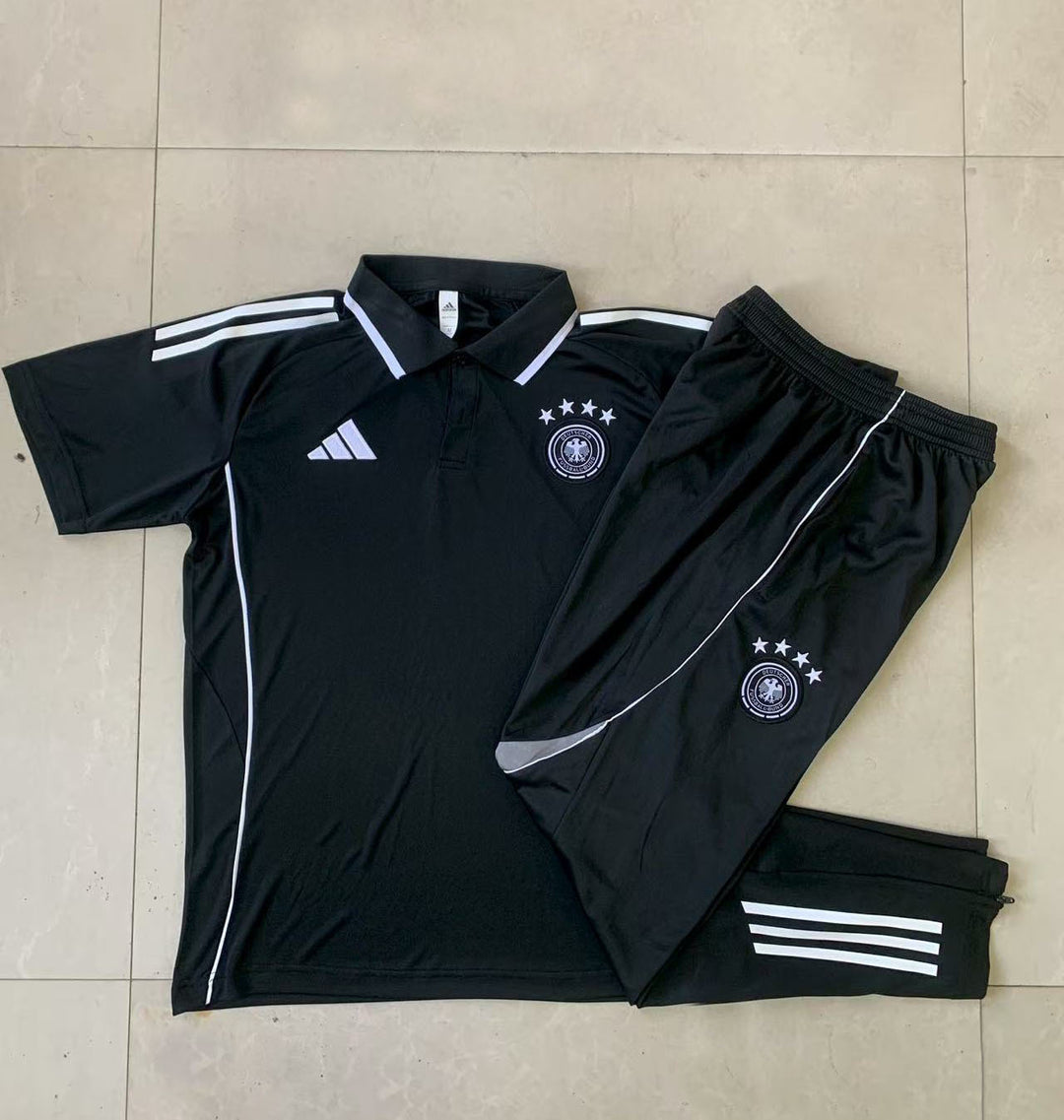 Kit Polo Alemanha 25/26 - Preto