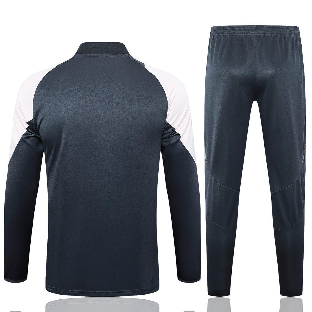 Conjunto Treino Real Madrid 24/25 - Cinza/Branco