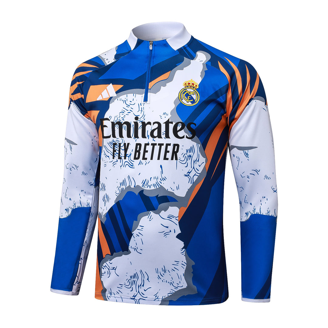 Blusão Real Madrid 2025/26 - Branco/Azul