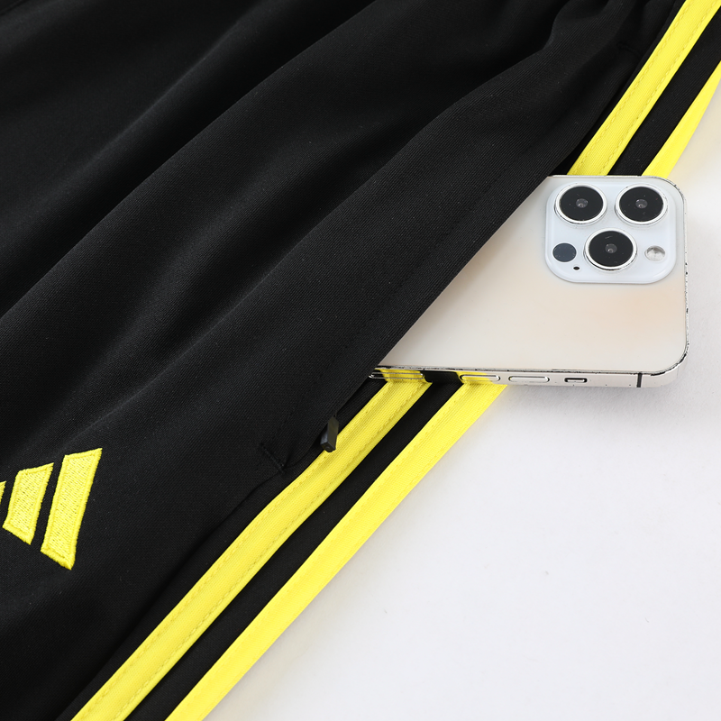 Kit Calça Adidas - Preto/Amarelo