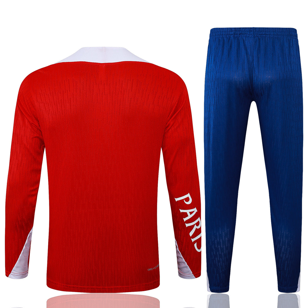 Conjunto Treino PSG 25/26 - Vermelho/Azul/Branco