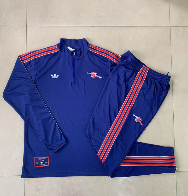 Conjunto Treino Arsenal 24/25 - Azul Marinho/Vermelho