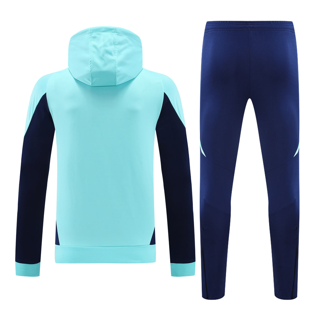 Conjunto Arsenal 2024/25 Azul Turquesa - Capuz