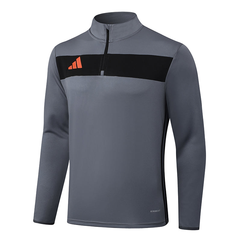 Blusão Treino Adidas - Cinza/Preto