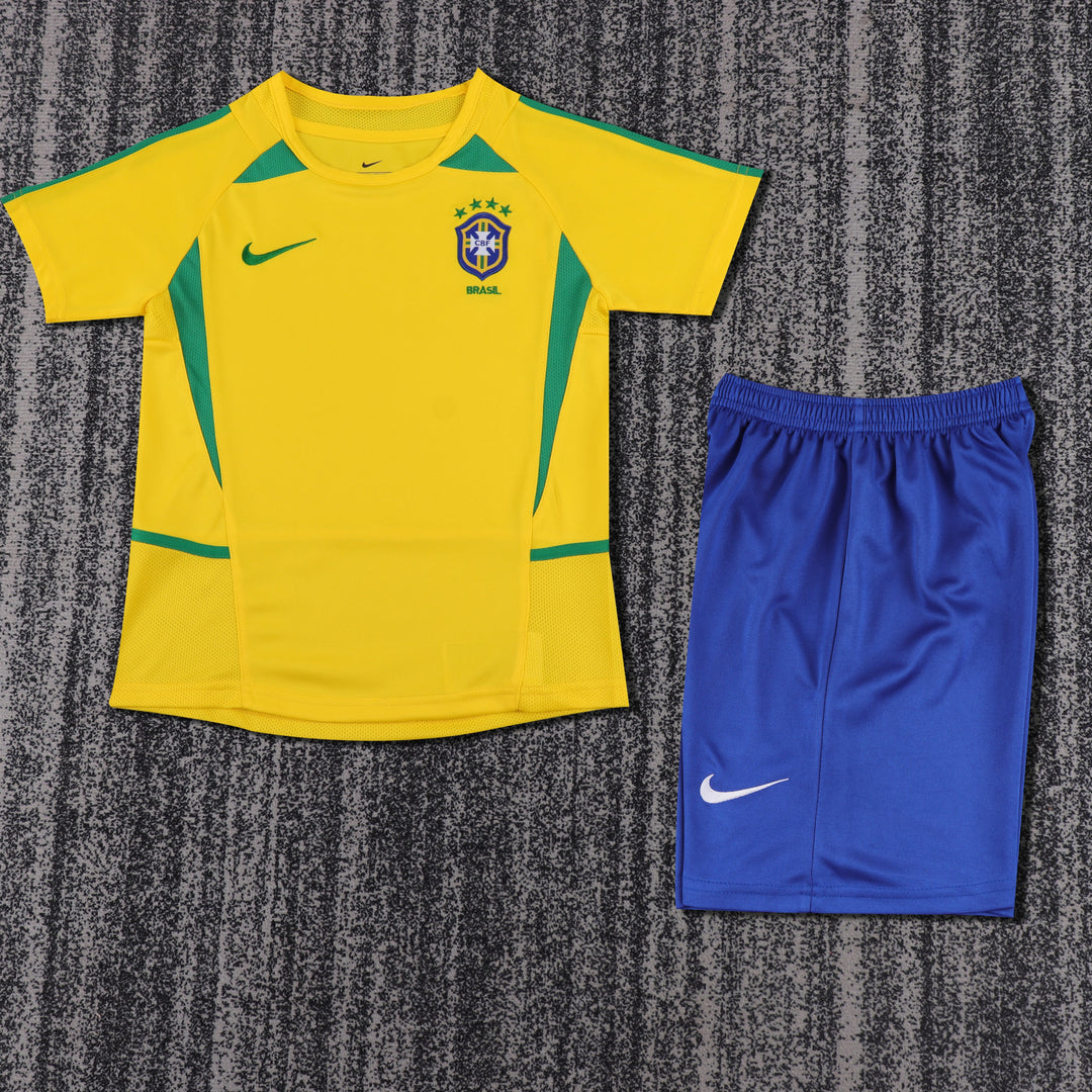 Camisa Retrô Brasil 2002 Home Infantil – Belt Sports