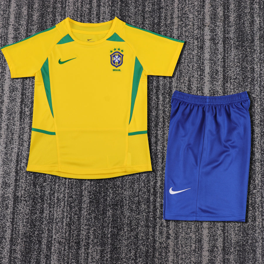 Camisa Retrô Brasil 2002 Home Infantil – Belt Sports