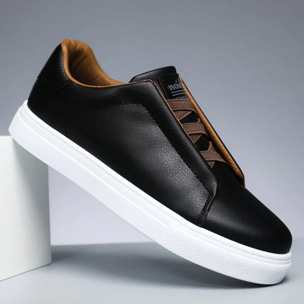 Tênis Harborline de Couro – Preto