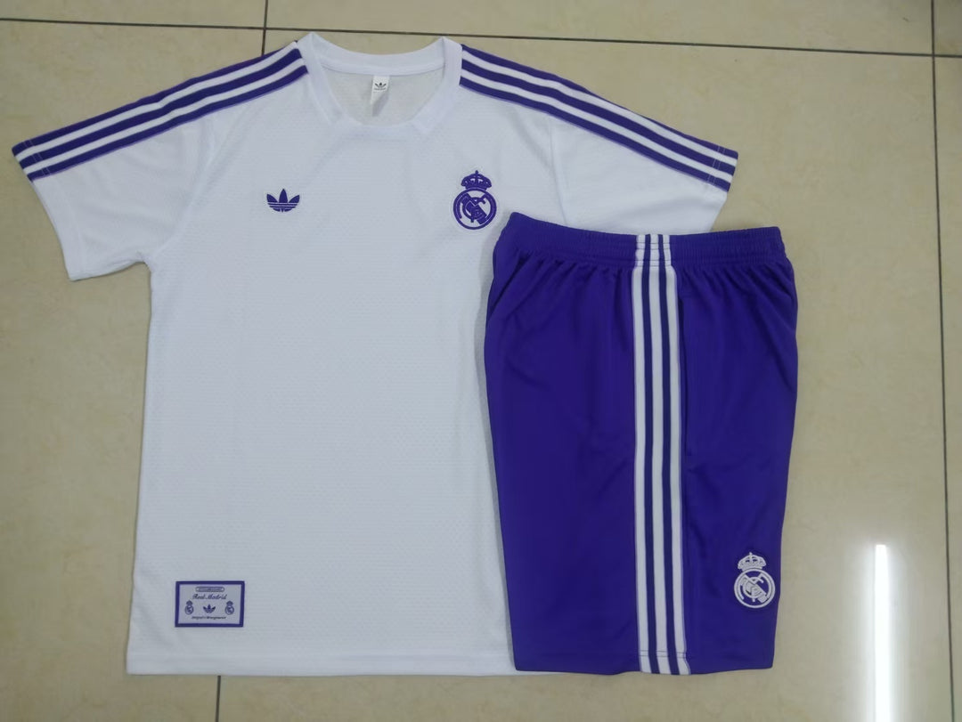 Kit Treino Real Madrid 25/26 - Branco