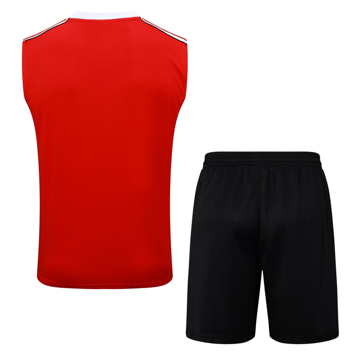 Kit Regata Manchester United 25/26 - Vermelho/Preto/Branco