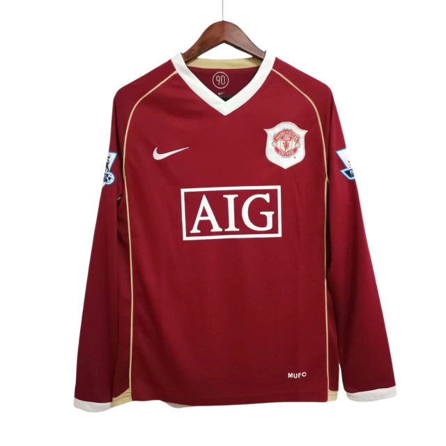 Camisa Retrô Manchester United 2006/07 - Ronaldo #7 (+Patches)