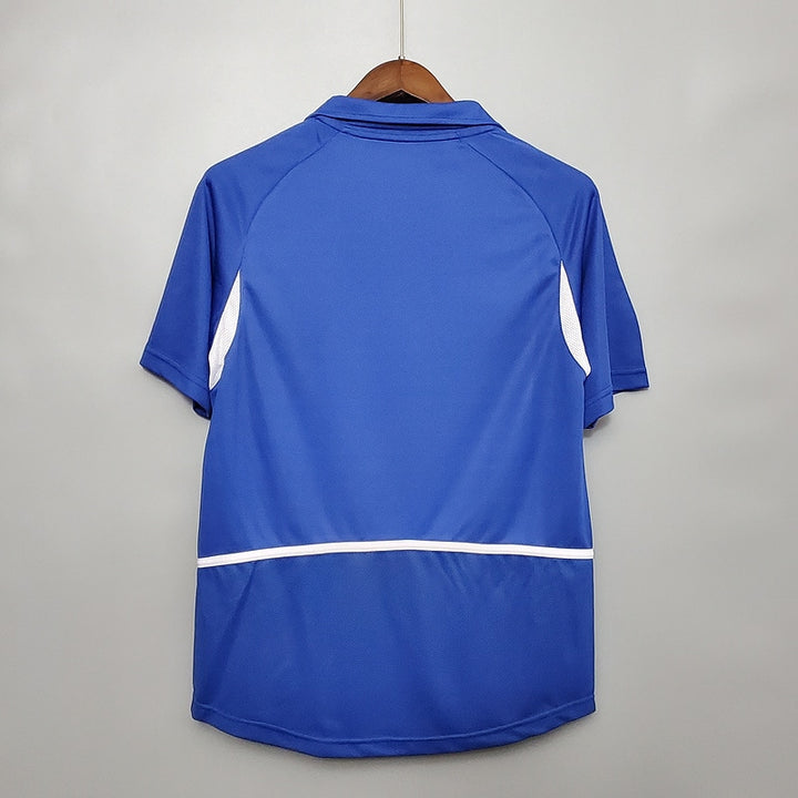 Camisa Retrô Brasil 2002 - Azul