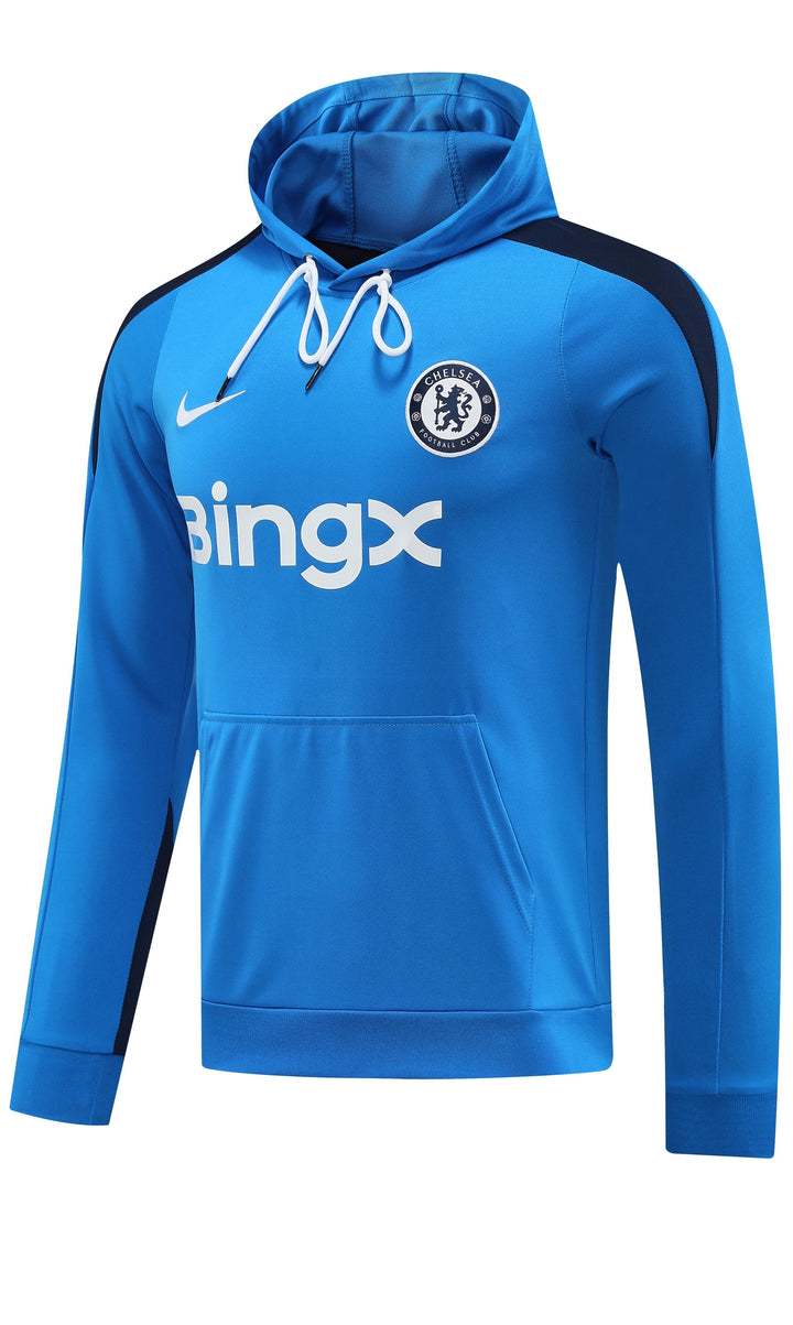 Blusão Chelsea 2024/25 Azul Claro - Capuz