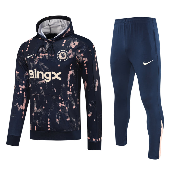 Conjunto Chelsea 2025/26 Azul Marinho - Capuz