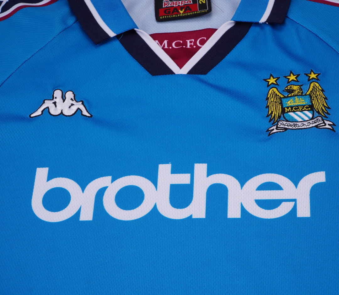 Camisa Retrô Manchester City 1997/98 Home Infantil – Belt Sports