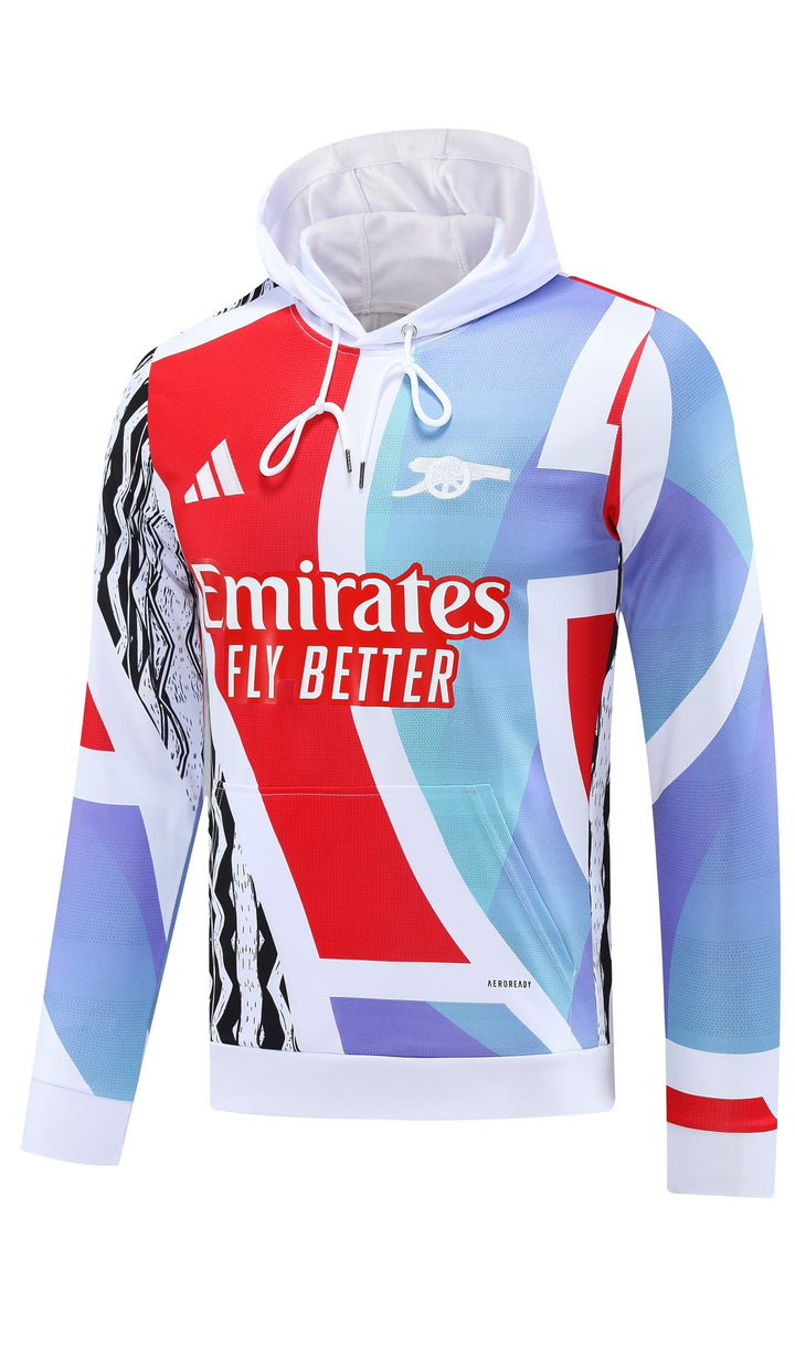 Blusão Arsenal 2025/26 Branco - Capuz