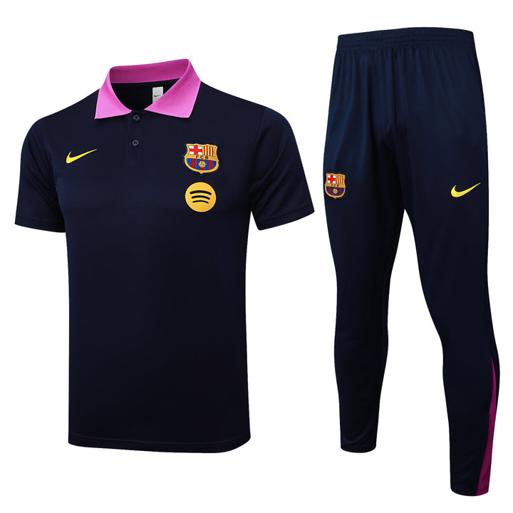 Kit Polo Barcelona 25/26 - Azul Marinho