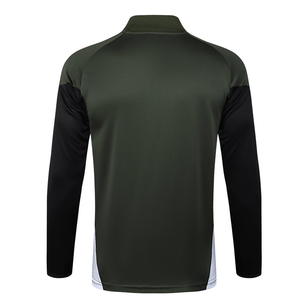 Blusão Bayern de Munich 2025/26 - Verde Militar/Vermelho