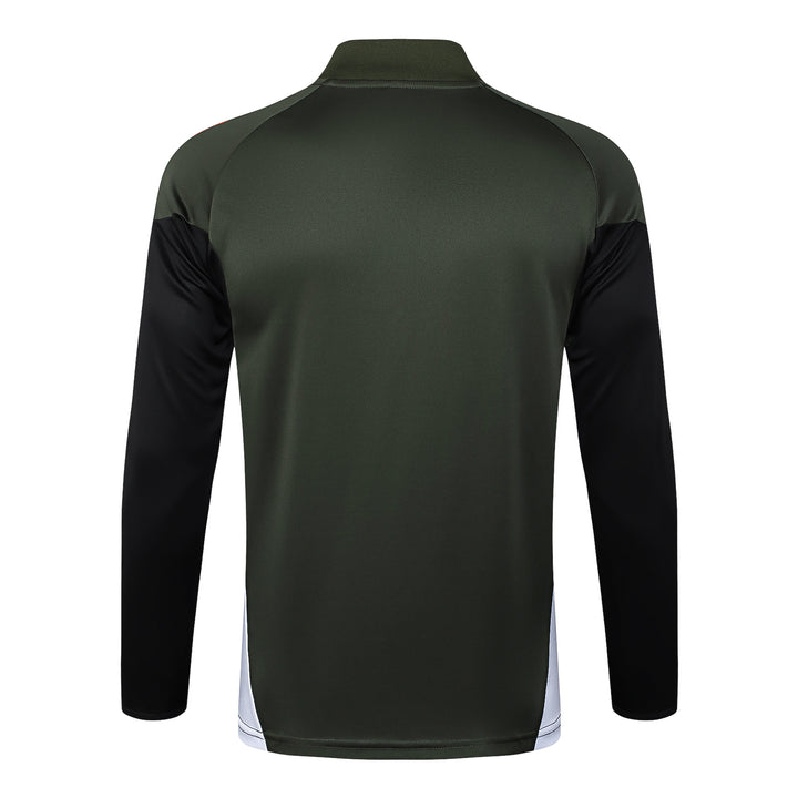 Blusão Bayern de Munich 2025/26 - Verde Militar/Vermelho