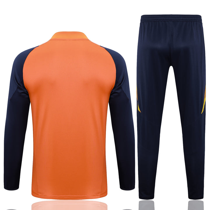 Conjunto Treino Manchester United 24/25 - Laranja/Azul Marinho