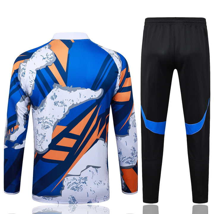 Conjunto Treino Real Madrid 25/26 - Mesclado Branco/Azul