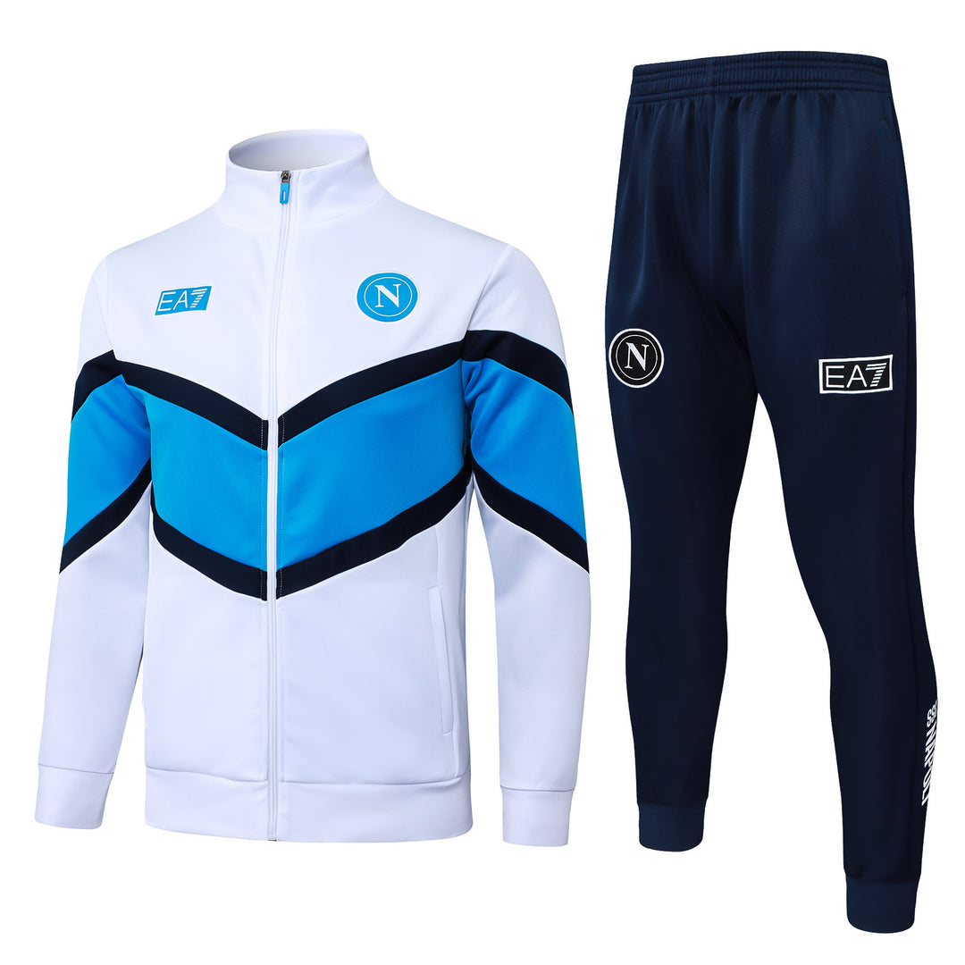 Conjunto Napoli 25/26 - Branco/Azul Capri