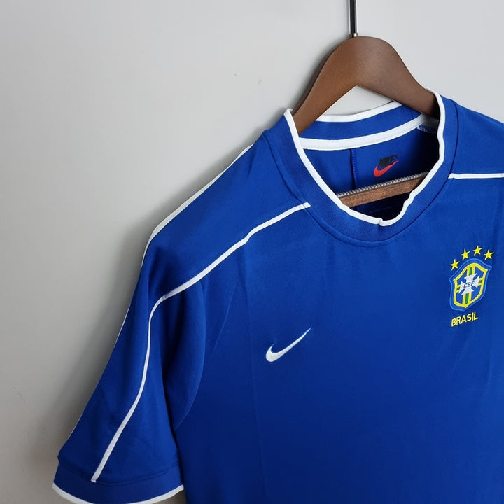 Camisa Retrô Brasil 1998 - Azul