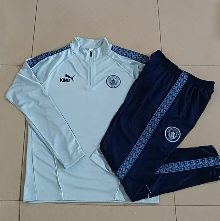 Conjunto Treino Manchester City 25/26 - Azul Bebê