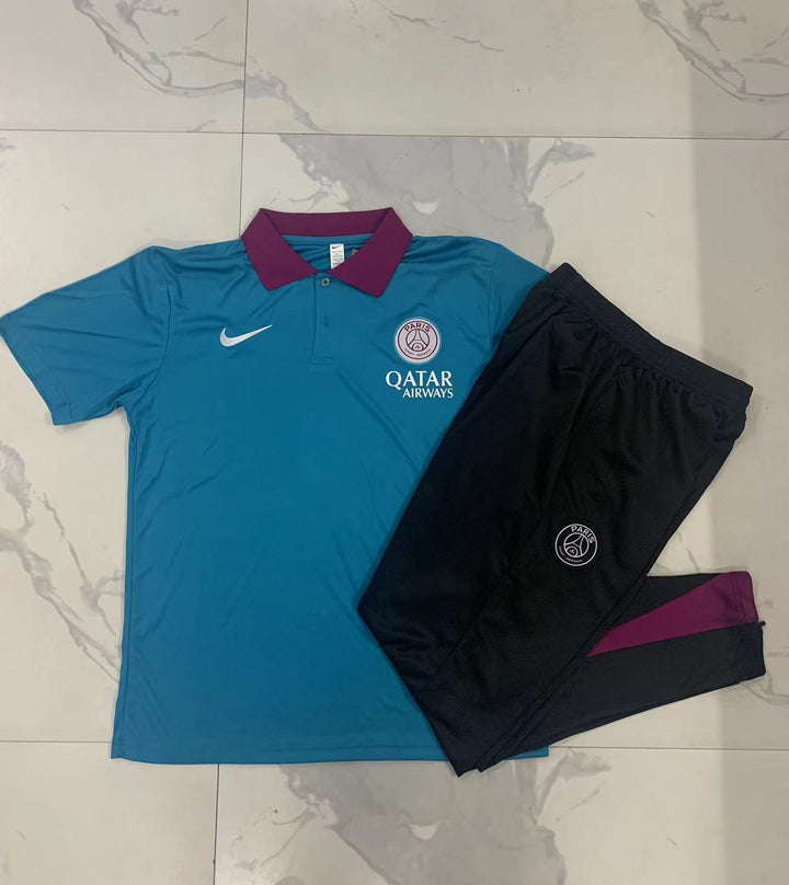 Kit Polo PSG 24/25 - Azul Turquesa