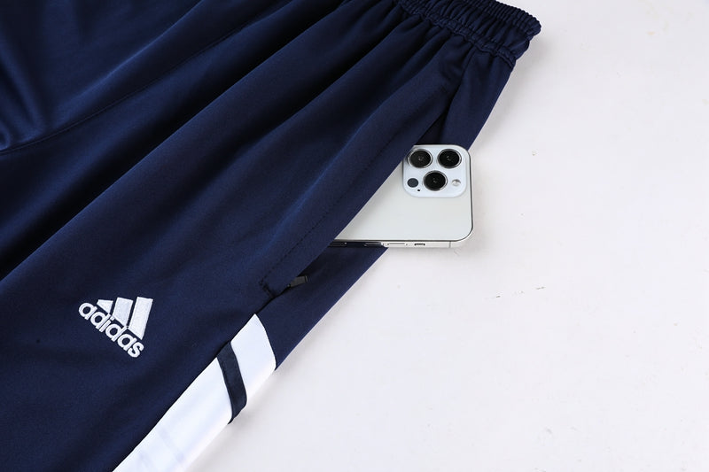 Calça Treino Adidas - Azul Marinho/Branco II