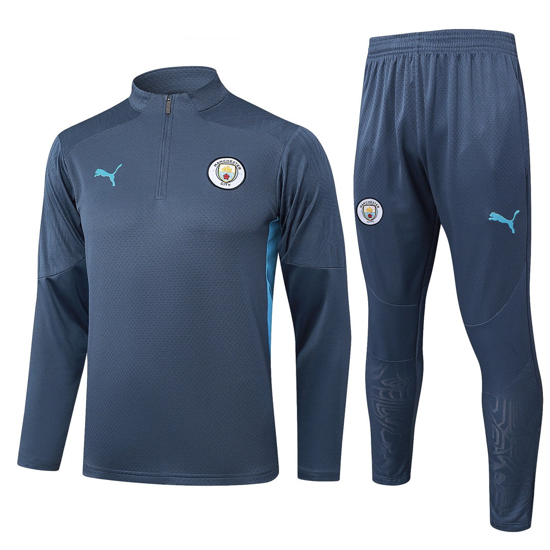 Conjunto Treino Manchester City 25/26 - Cinza Azulado