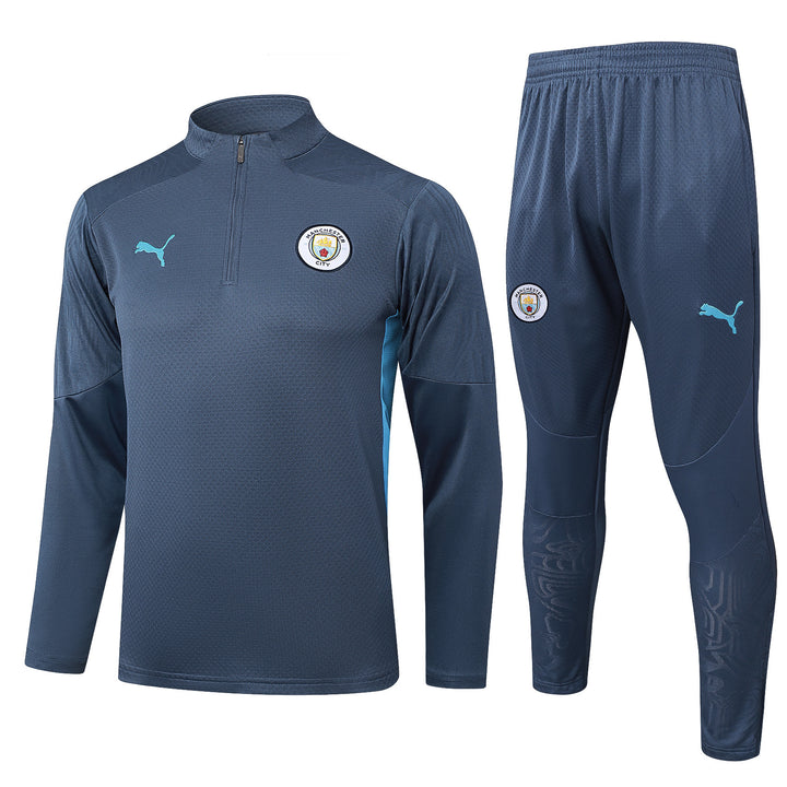 Conjunto Treino Manchester City 25/26 - Cinza Azulado