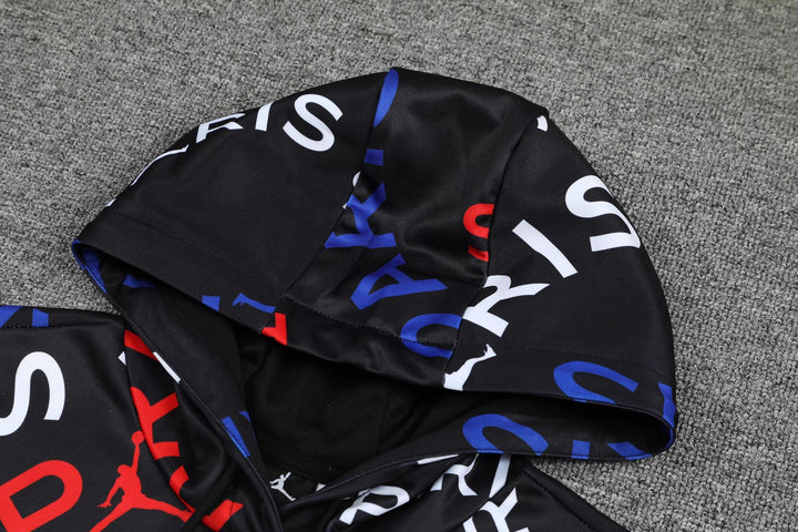 Conjunto PSG Preto - Capuz