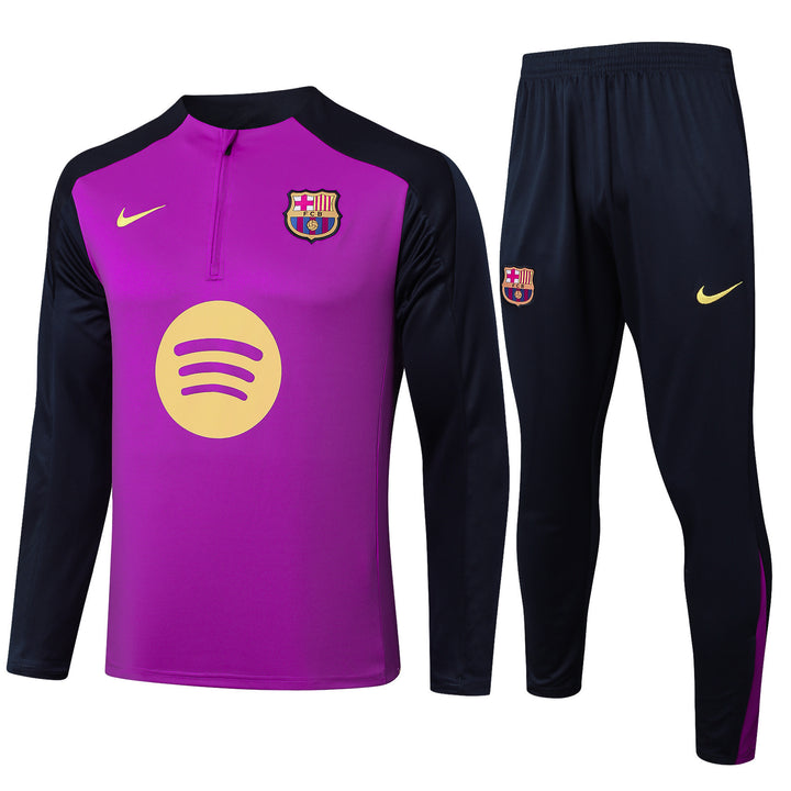 Conjunto Treino Barcelona 25/26 - Roxo/Azul Marinho
