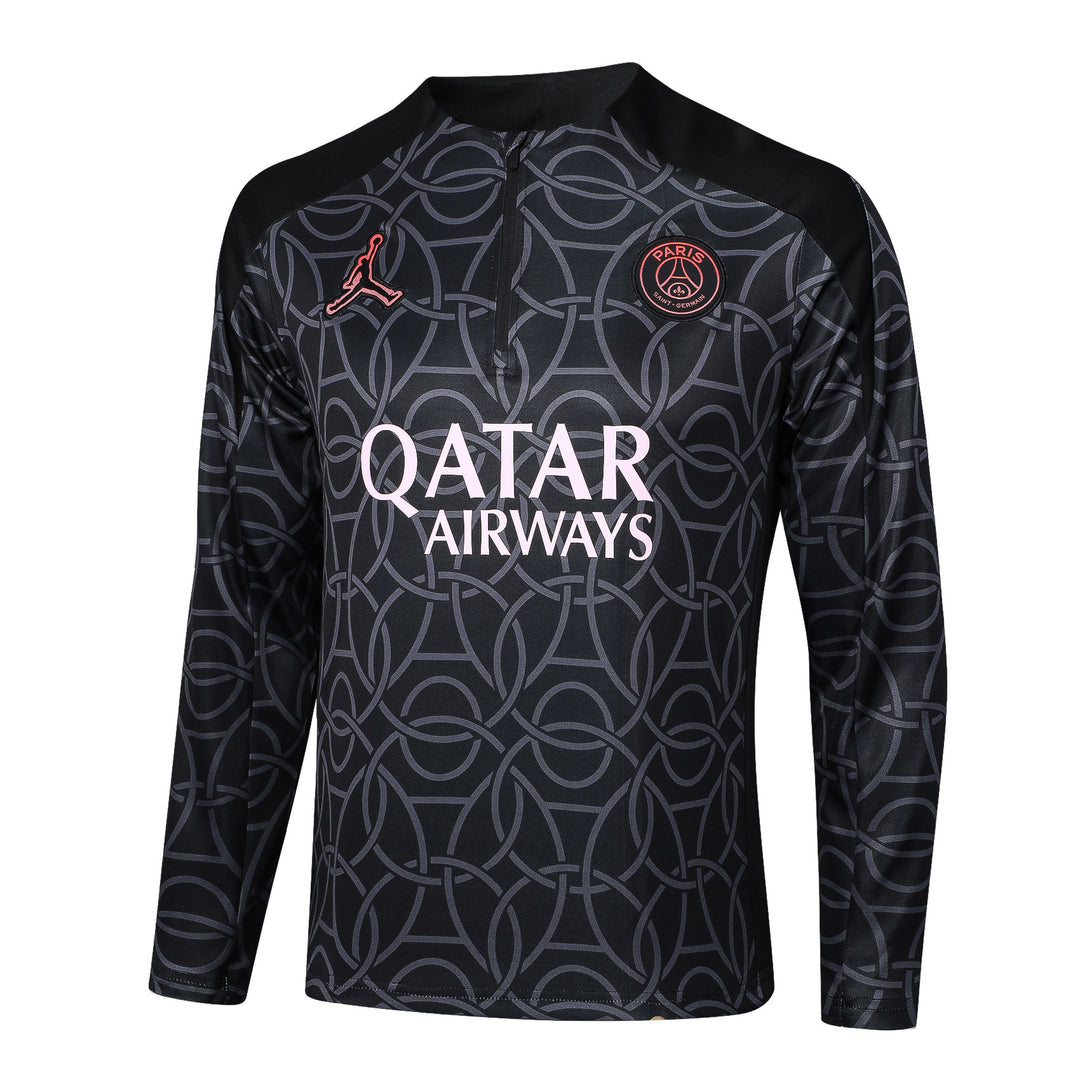 Blusão PSG 2025/26 - Mosaico Cinza/Preto